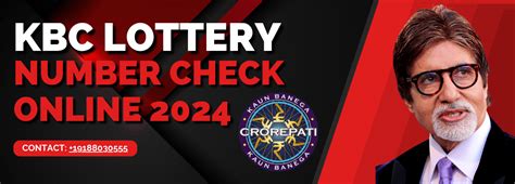 kbc lottery number check online 2024